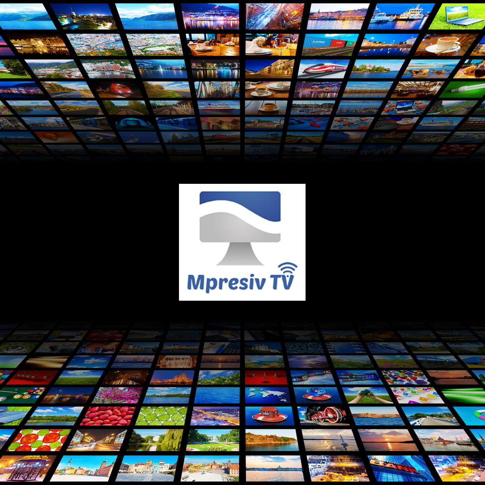 Abstract multimedia background made from multiple colorful images